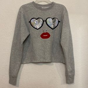 ✅Women Crop Top Sweater Size M